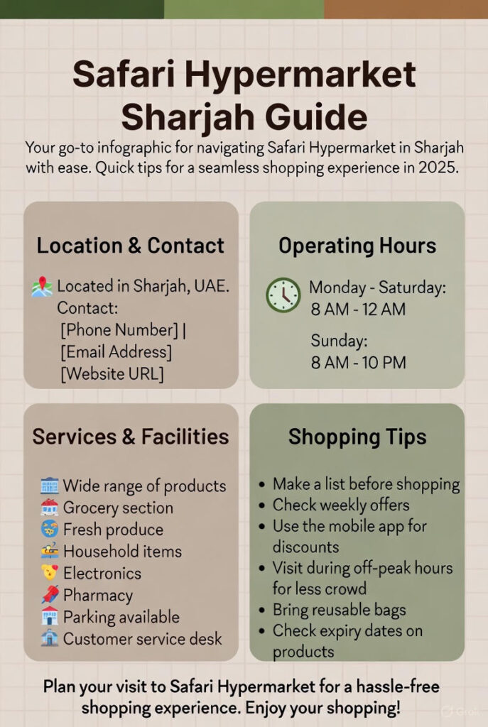 Safari hypermarket Sharjah