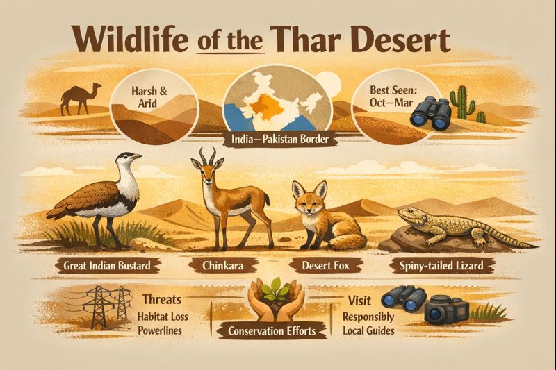 Animal in thar desert