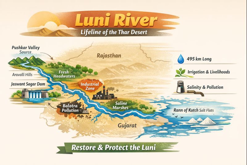 An important river of the indian desert