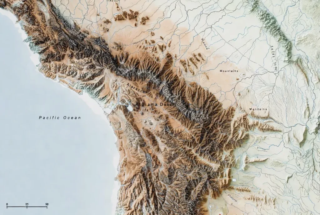 atacama desert map