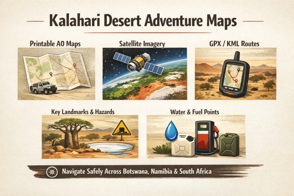 Kalahari Desert On Africa Map