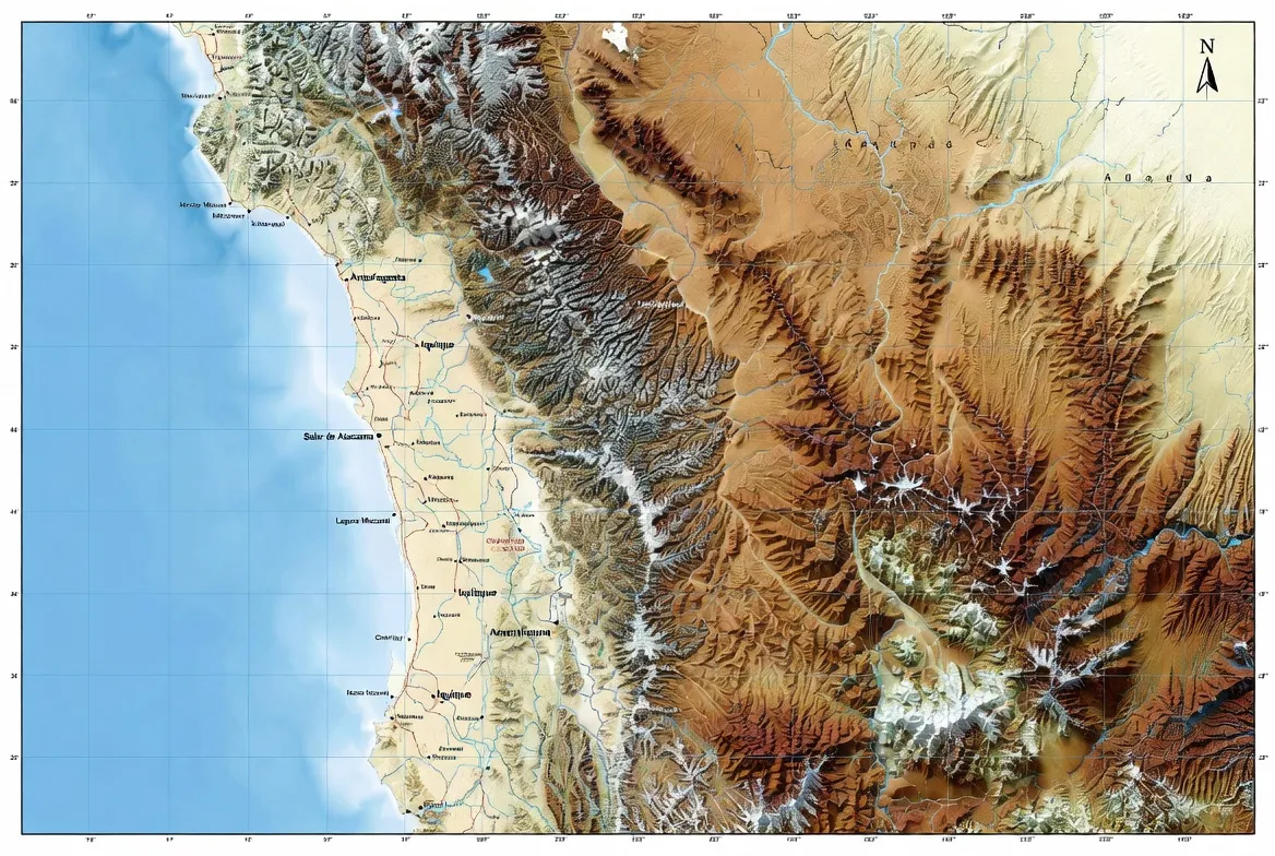 atacama desert map