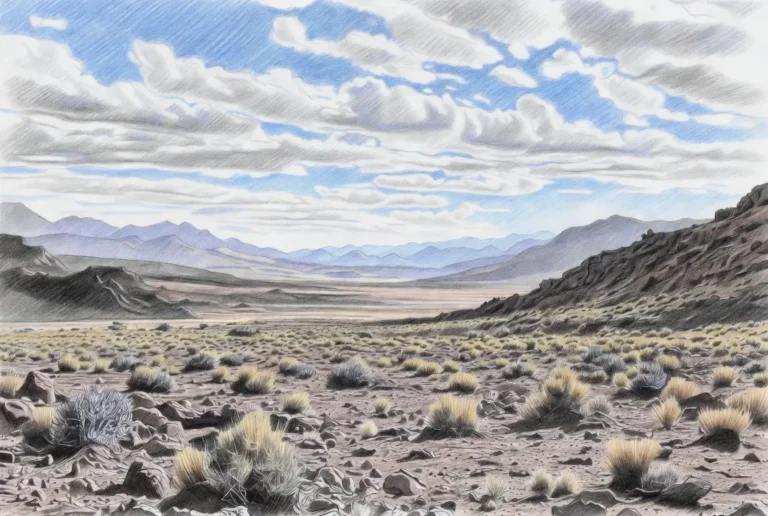 drawing of atacama desert