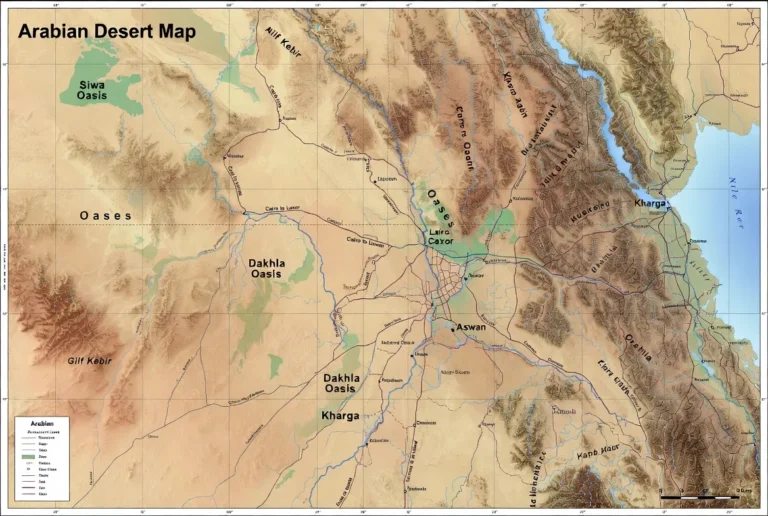 arabian desert map