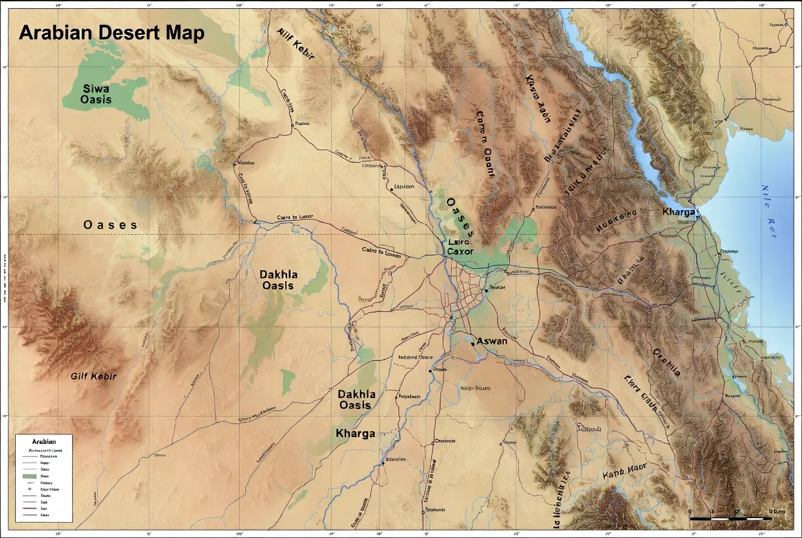 arabian desert map