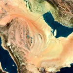 map with arabian desert