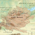 map of the gobi desert in asia