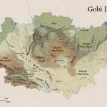 gobi desert mongolia map