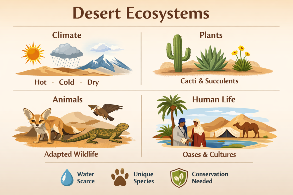 ecosystems in a desert