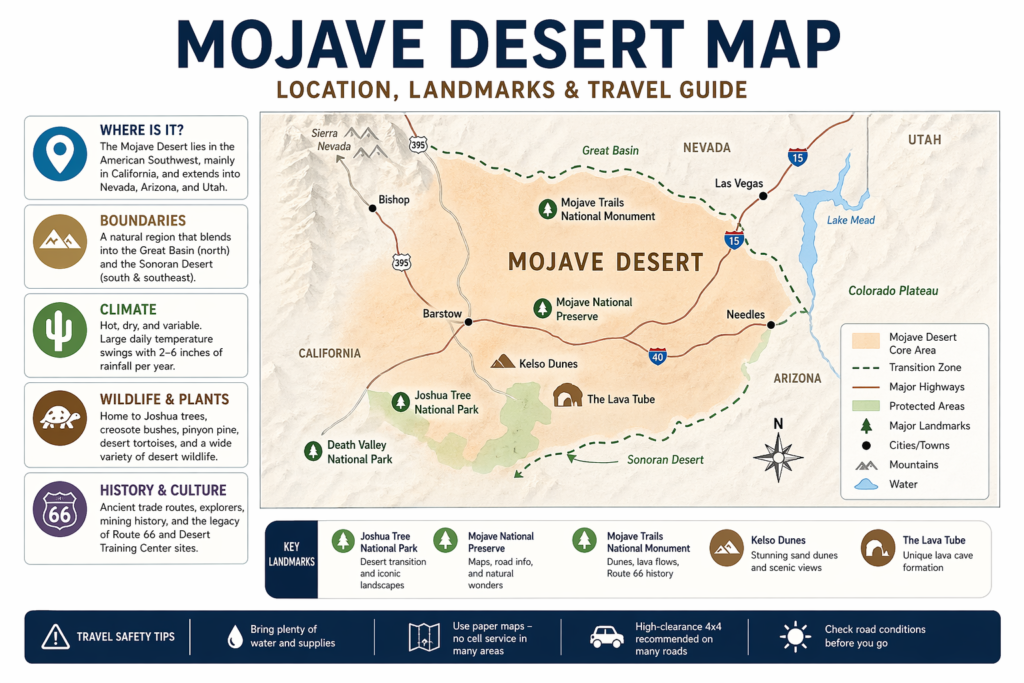 desert mojave map