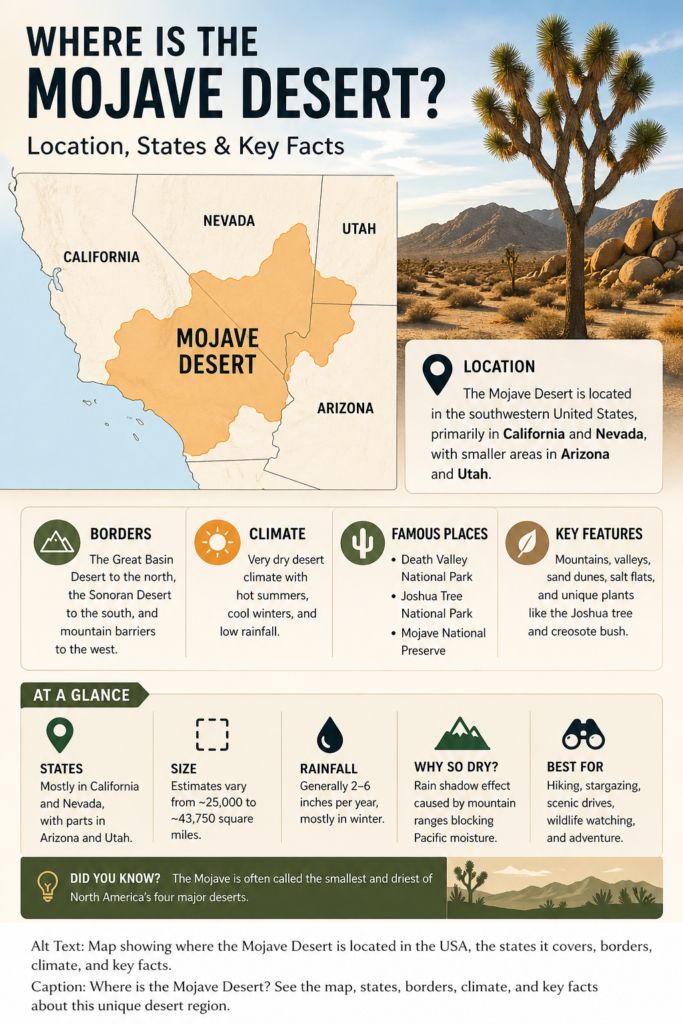 where is the mojave desert located