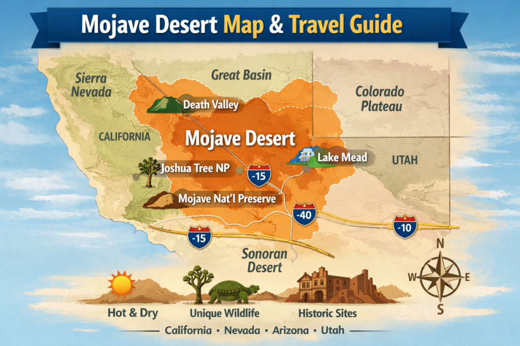 mojave desert map