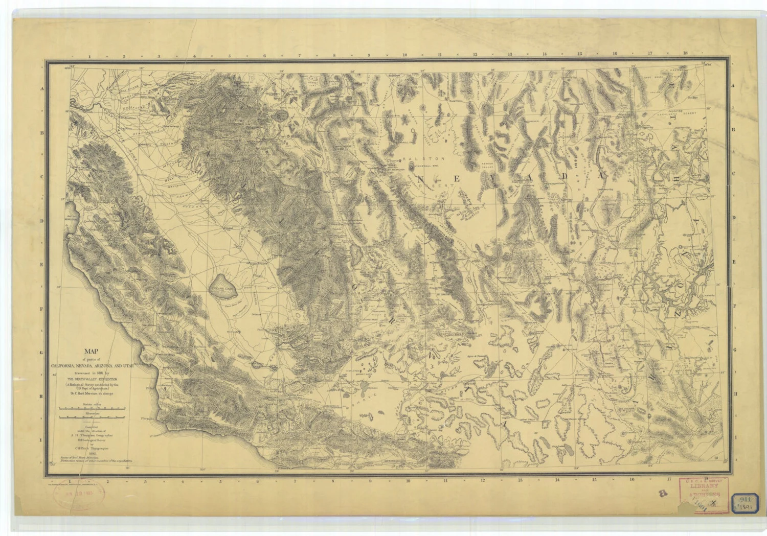 map of mojave desert